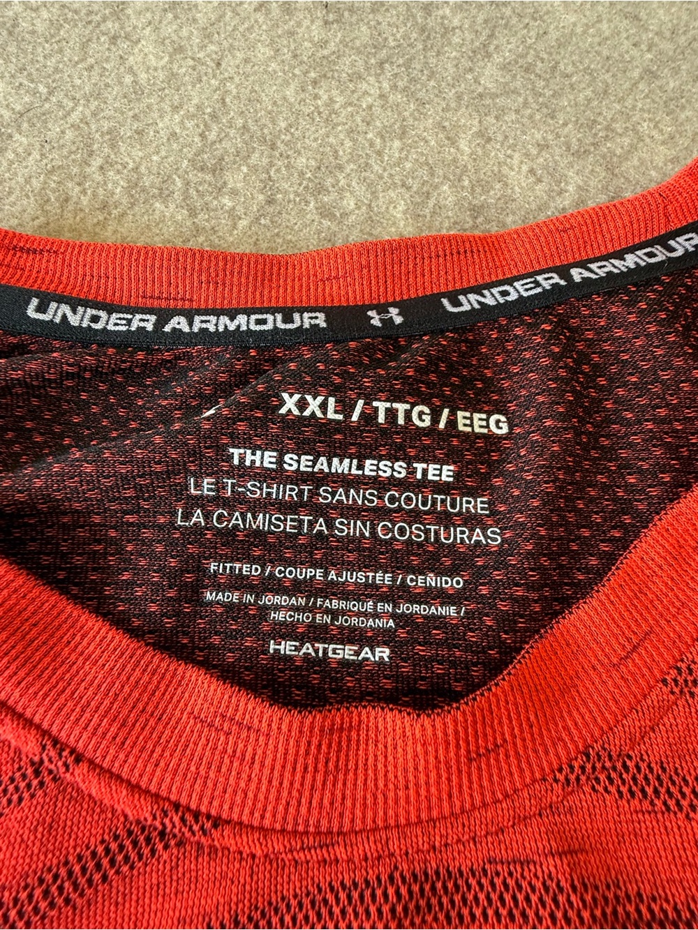 Under Armour Red Performance Short Sleeve Tee - Picture 4 of 7